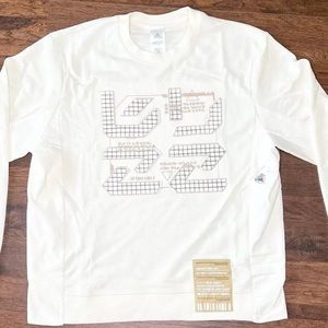 Disney Park Star Command Buzz Lightyear Sweatshirt Beige Light Sweater Large